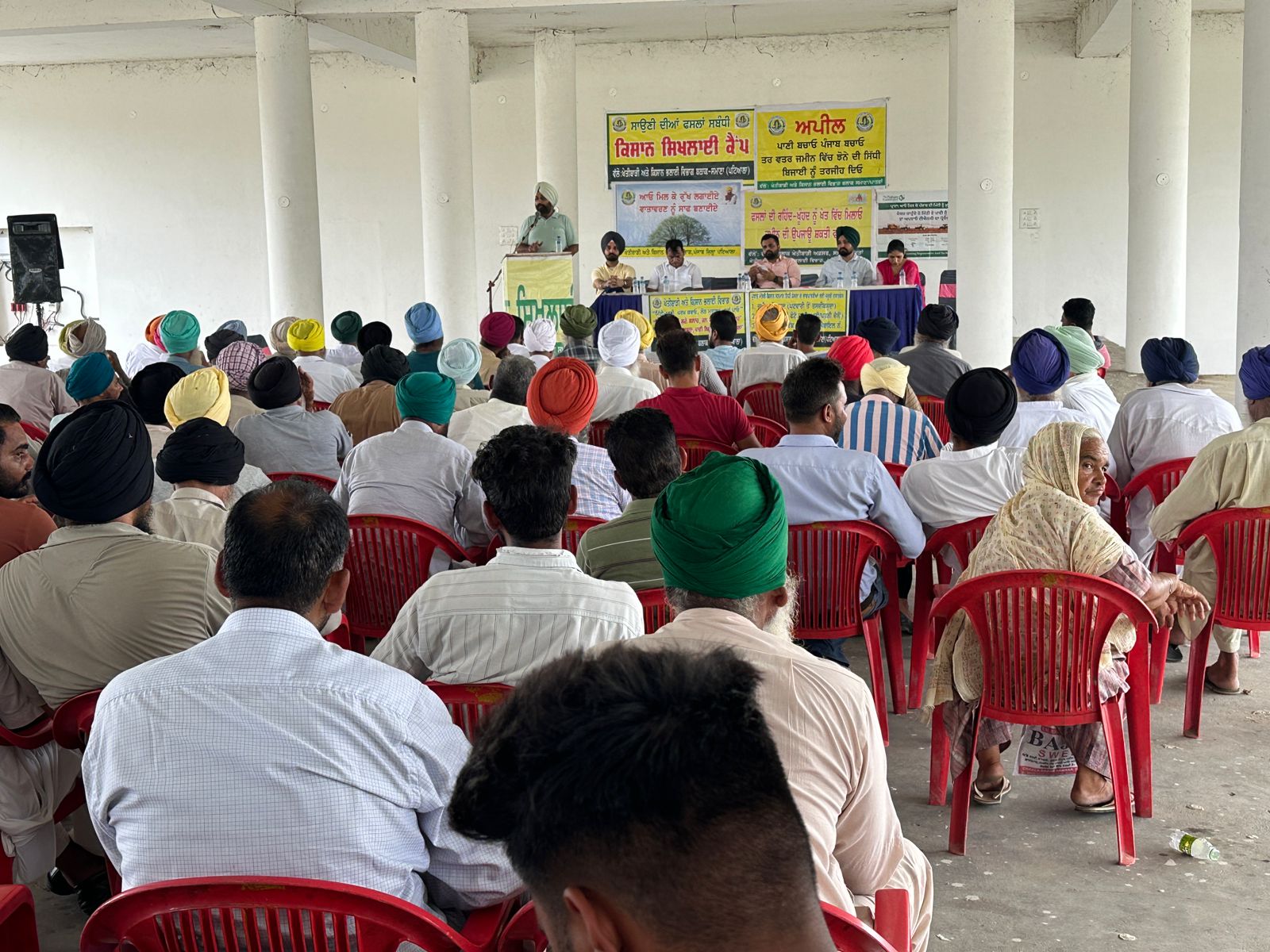 Organized block level farmer training camp regarding proper management of crop residues